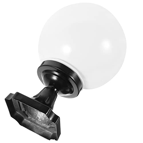 Veemoon Pantalla De Lámpara Esférica Acrílica Resistente Para Exterior Cubierta Repuesto Para Poste De Luz Jardín Diseño Ligero y Fácil Instalación Protección Contra Polvo y Clima Para Dec