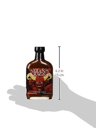 Satan's Rage Ghost Pepper Hot Sauce 5.7oz
