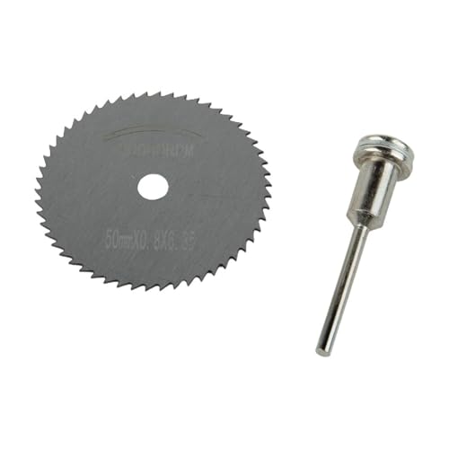 Kangsiyu 1pcs 50/60mm HSS Mini Cutting Discs Circular Saw Blade Connecting Rod Set for Cutting Metal Gypsum Board PVC Pipe Wood Power Tool(60mm)