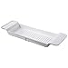 Produktbild Badewanne Caddy Bad Brücke Tablett Rack Buch Telefon Pad Halter Spielzeug Shampoo Seifenlagerung Kompakt Badewanne Zubehör Geschirrablage Ausziehbar,A