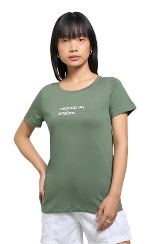 Image of Honey Women's 100% Cotton T-Shirt | Regular Fit | Round Neck | Half Sleeve