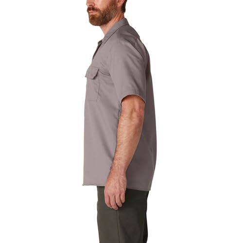 Image of Dickies Men's Short Sleeve Work Shirt - Durable Twill Button Down Shirts for Men, Lightweight Uniform for Daily Wear