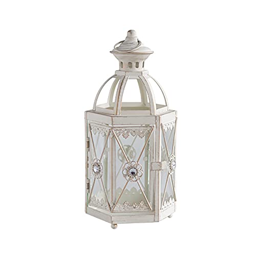 Lanternes d'extérieur en verre et bougeoir coupe-vent pour décoration de jardin