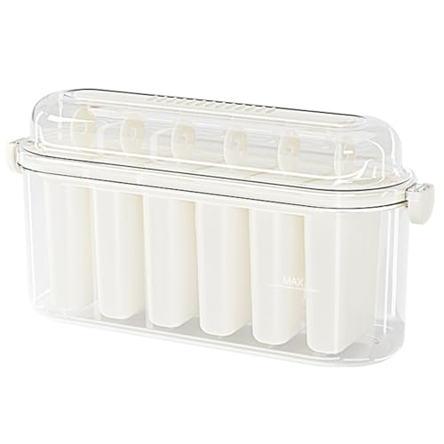 keloppasit Moldes caseros para palitos pop – Moldes de 6 cavidades – Fácil liberación hecho a mano para hacer polos de hielo para frutas, yogur, gelatina, de mermelada