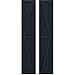 Ekena Millwork ARW102BF311X84OBH Americraft Three Exterior Real Wood Two Equal Panel Framed Board-n-Batten Shutters w/Double Z-Bar (Per Pair), 10 1/2"W x 84"H, Starless Night Blue