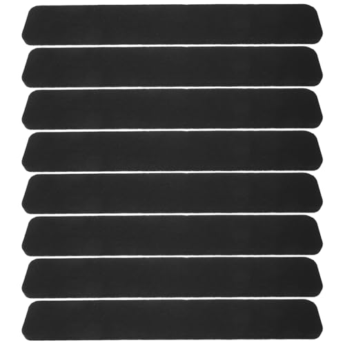 Uonlytech 8pcs Felt Bulletin Board Strips Self-Adhesive Small Board for Desk Wall Decoration Easy to Use for Office Classroom and Home Memo Display