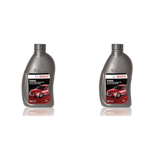 Image of Bosch Fusion API SL SAE 5W 30 Semi Synthetic Engine Oil for Passenger Cars (1 L) (Pack of 2)