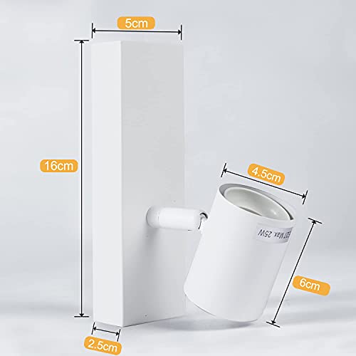 Leselux Wandlamp Binnen E27 2 stuks, Draaibare Vintage Wandlampen, E27 Socket, Retro Industriële Lamp voor Hal/Woonkamer… - Afbeelding 5