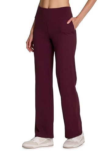 RBX Active Yoga Pants for Women, Tummy Control Boot Cut Flare Legging Lightweight Buttery Soft Sweatpants with Pockets