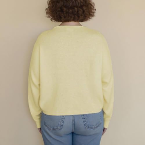 Image of Women Y2k Knitted Cardigan Long Sleeve Button Down Sweater Lightweight Casual Cardigan Loose Fall Streetwear