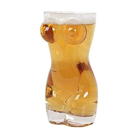 FIZZYBERRIES Creative Body Shape Glass Cup Cover