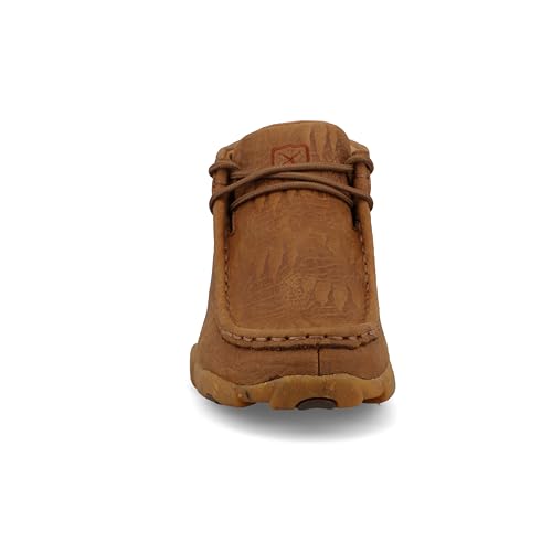 Image of Twisted X Kid's Chukka Driving Moc, Moc Toe, Caramel Cafe, 1 M