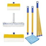 Aquablade ® Y The Original | Raclette à Vitres AquaBLADE en Silicone avec Réservoir | Kit Nettoyage de Fenêtre | Qualité Professionnelle | Set Complet