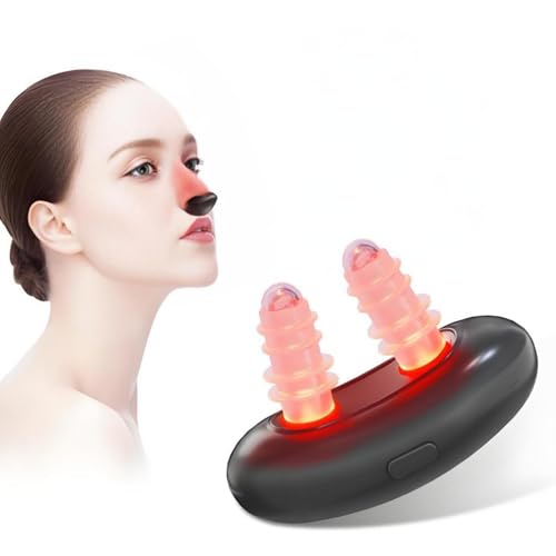 Queleay Red Light Nasal Therapy Device, Rechargeable Red Light Nasal Therapy for Nose, Lightweight, Comfort, Easy to Use