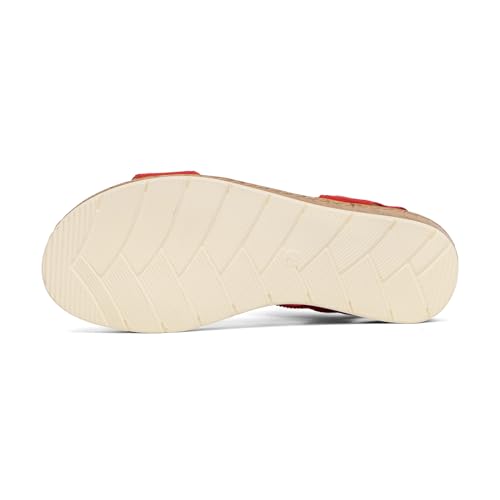 Image of VJH confort Women's Flat Sandals Open Toe Elastic Ankle Strap Slip on Comfy Low Wedge Sandals