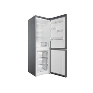 Indesit INFC8 TA23X Frigorifero combinato a libera installazione, COMBI 60 NF, Capacità 231 litri (F)+104 litri (C), classe D, colore Inox, altezza 1.91 m, Total No Frost