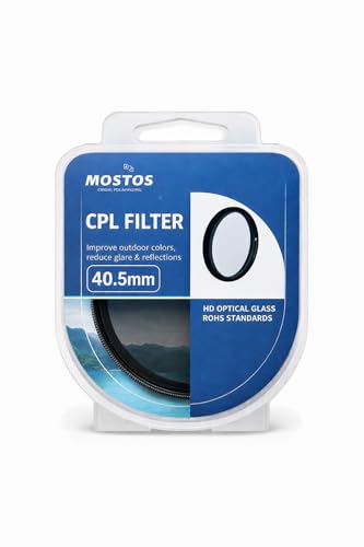 Image of MOSTOS - 40.5mm CPL Filter for Sony E PZ 16-50mm f /3.5-5.6 OSS,FE 28-60mm f /4-5.6 Lens & Other with 40.5mm Filter Size - Make Sure Φ40.5 is Written ON Your Lens