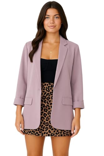 Image of KOTTY Womens Soild Regular fit 3 /4 Sleeve Formal -Casual Blazer