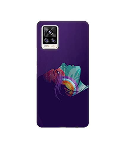 Image of Vector Girl Design 3D Printed Hard Back Case Cover for Vivo V20