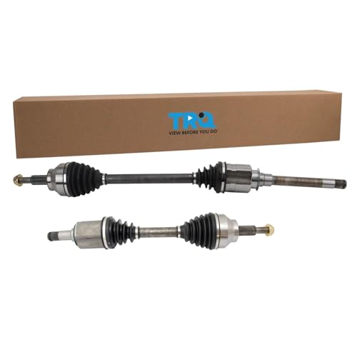 Image of TRQ Front Driver & Passenger Side CV Axle Assembly Set for 11-22 Dodge Durango 11-21 Jeep Grand Cherokee 22 Jeep Grand Cherokee WK with 2 Speed Transfer Case
