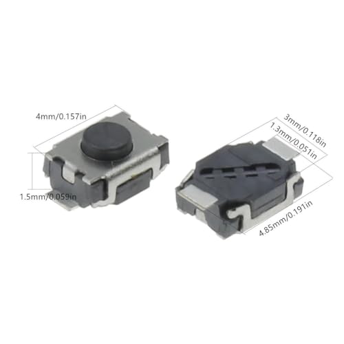 Pulsador micro interruptor momentáneo SMD 2 Pin 3x4x2mm mini botón táctil para PCB de superficie 5