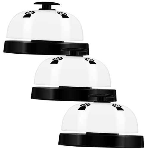 Levemolo 3Pcs Pet Training Bells Lightweight Hand Press Bells for Potty Training Housetraining Communication Tool for Dogs and Cats for Indoor and Outdoor Use