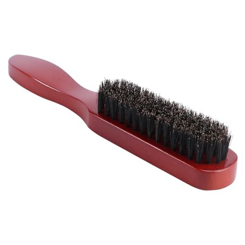 PartyKindom Beard Brush for Men Double Sided Solid Wood Pig Bristle Styling and Cleaning Perfect Present for Bearded Men