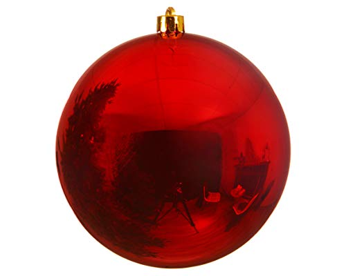 Weihnachstkugeln Christbaumkugeln Baumkugeln rot glänzend bruchfest...