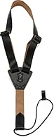 1 inch leather classical guitar/ukulele strap with plastic sound-hole hook and tri-glide adjustments. Adjustable from 27 inches to 36 inches. 1-inch wide For classical guitars or ukuleles Made in canada