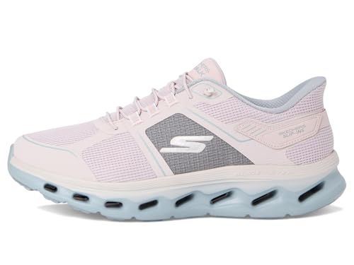 Skechers Women's Go Walk Glide Step 2.0 Elektra Hands Free Slip-Ins Sneaker, Light Pink, 7