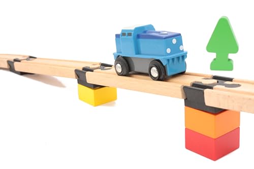 Locorico - 10 Brio Duplo kompatible Adapter für Holzeisenbahn