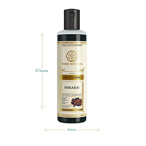 Khadi Natural Shikakai Shampoo| Natural Cleanser with Shikakai Suitable for All Hair Types | 210ml.