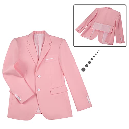 Image of Men's Slim Fit 3 Piece Suit Two Button Business Wedding Dress Tux Suit Set Jacket Vest Pants with Tie