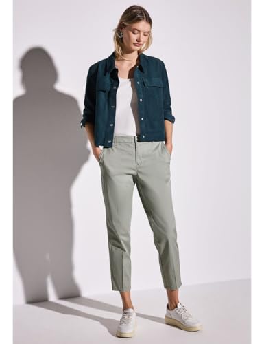 STREET ONE Damen A378680 Softe Twill Chino, Pastel Green, 42W x 28L