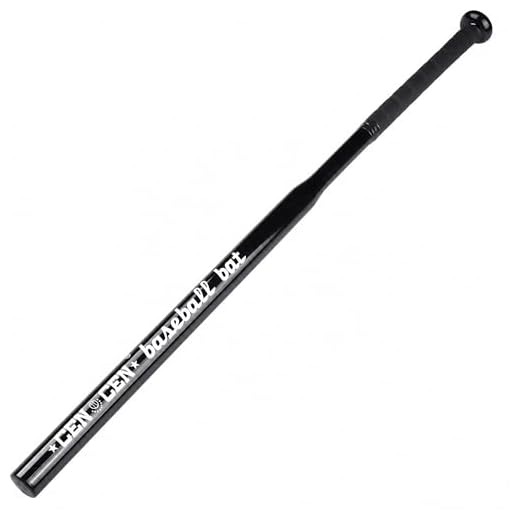 Baseball Bat Used for Baseball and self Defense,Alloy Steel,25 Inch (Black)