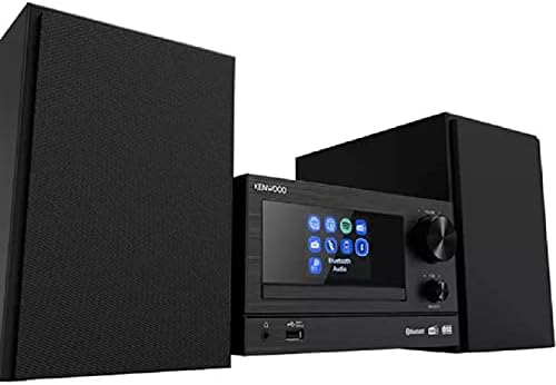 Kenwood M-7000S-B Kompaktowy Zestaw Stereo, Czarny, 20 x 26 x 11.5 cm