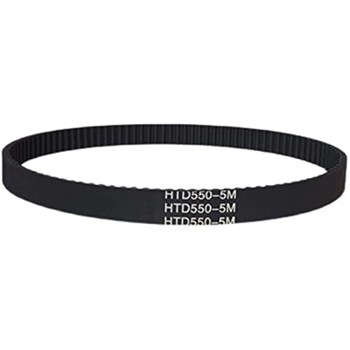 Ljshop-Timing Belt HTD5M Synchronous Timing Belt Pitch Length 415/420/425/430/435/440/445/450/455/460/465 Mm Width 15/20/25mm Rubber Closed,1 Pcs, for 3D Printer(5M 440(Teeth 88),15mm)