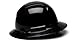 Pyramex Ridgeline Full Brim Hard Hat 4 Point Ratchet Black