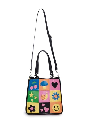 Bolsa Tote Happy In My Mind de piel vegana miniatura 5