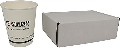 CH-BOX 50 Pack 15.2x10.2x5.1cm Small Corrugated Cardboard Postal Boxes White for Shipping Mailing Packaging Royal Mail Small Parcel