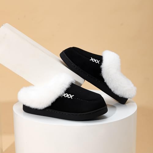 Cathalem Slippers for Women 2025,Women's Indoor Outdoor Closed Toe Slippers Soft Cozy Scuff Non Slip Warm Slipper with Wide Widths3