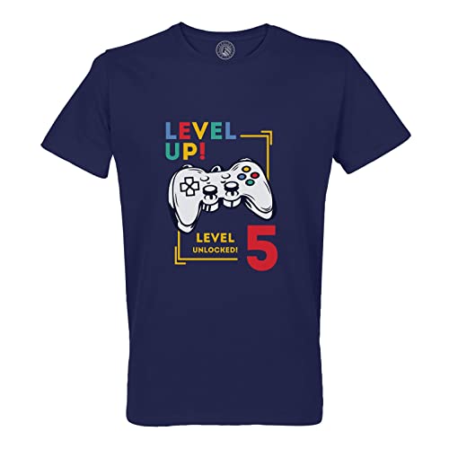T-Shirt Homme Level Up Unlocked Anniversaire Enfant Cadeau Jeux Vidéo Coton Bio Col Rond