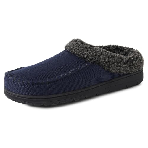 Image of Dearfoams Men's Brendan Indoor /Outdoor Breathable Memory Foam Clog House Shoe with Wide Widths Slipper