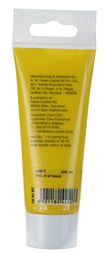 Faber-Castell Acrylic 40 ml Tube - Cadmium Yellow 107