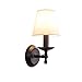 YXZQ Applique Murale E14 Chambre tête de lit Salon Balcon allée Simple Moderne LED Village Lampes en Fer forgé
