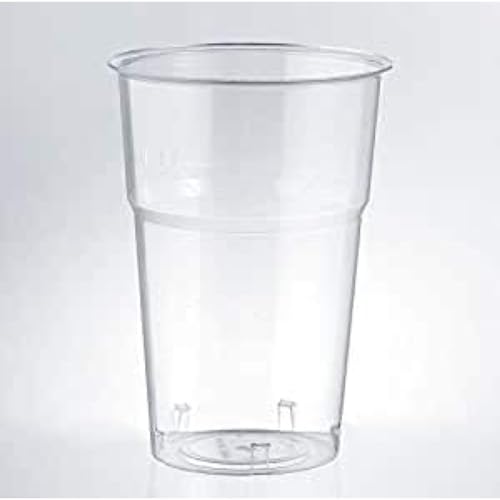 Generico 40/160 Bicchieri Plastica | Bicchieri MAX KRISTALL ISAP DA 575 CC Bevande Finger Food per BIRRA ESTATE Feste Compleanni Matrimoni Picnic (40 pezzi)