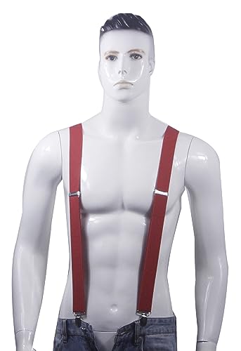 Image of Adjustable Elastic Suspenders for Men's and Women's with X Back Suspenders for Casual & Formal