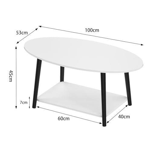 Table basse double plateau pour salon chaleureux et rangé - 3
