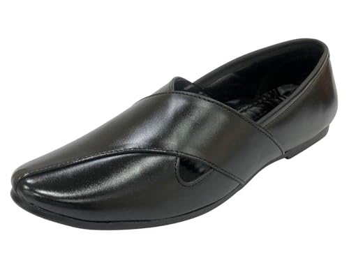 Punjabi Jutti for Men Mojari BlackSherwani Shoes Pakistani Jutti Groom Loafers Slipon Jalsa