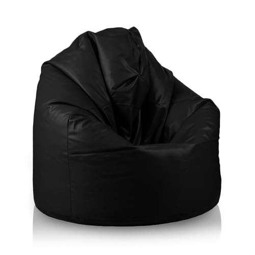 Bepouf - Pouf a Sacco Morbido in Ecopelle con Imbottitura in Palline...